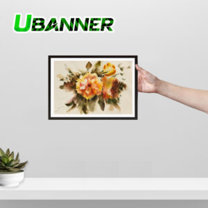 نقاشی آب‌رنگ گل‌ها در آفتاب