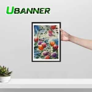 نقاشی آب‌رنگ رقص گل‌ها