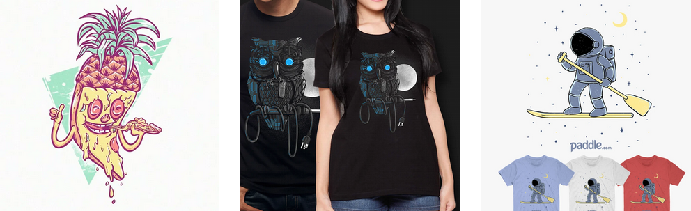 طرح های مختلف طراحی تیشرت