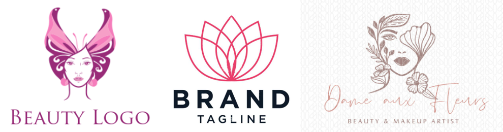 سه نمونه طراحی لوگو آرایشگاه با تم طبیعت