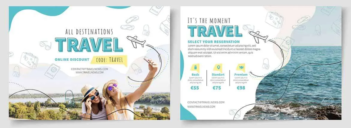 طراحی بروشور شرکت مسافرتی