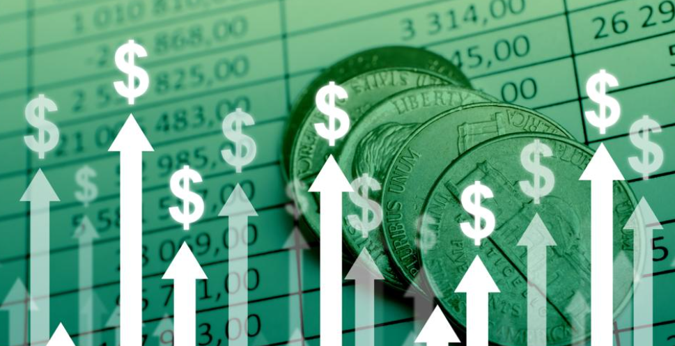 فروش و سود تصویر افزایش قیمت دلار با رنگ سبز