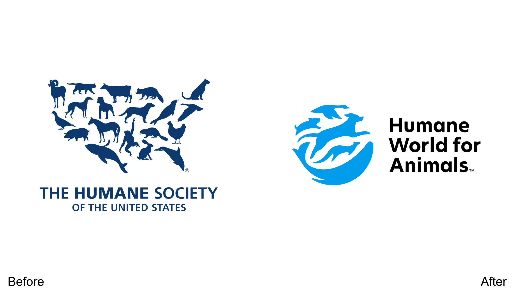 نمونه باز طراحی لوگو Humane World For Animals 